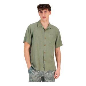 Tommy Bahama | Men's Al Fresco Tropics Silk Short-Sleeve Shirt | Green | Large